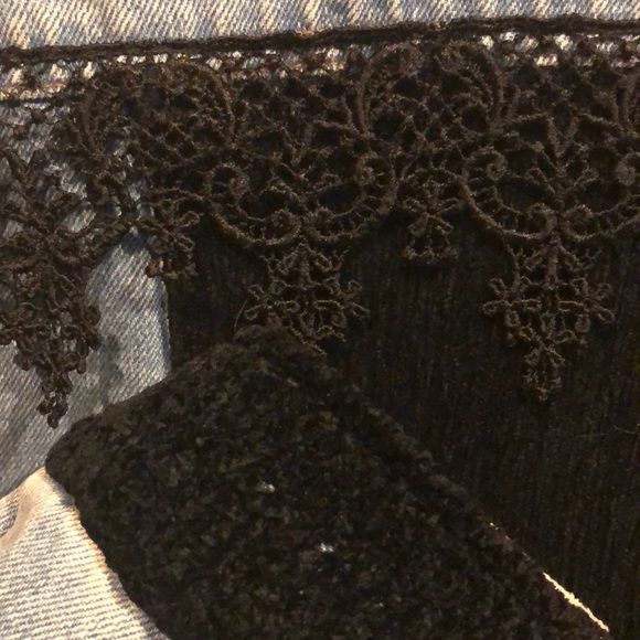 Women’s custom denim jacket one of a kind Sz L - Picture 5 of 6